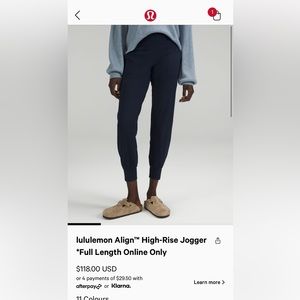lululemon athletica Align High-Rise Jogger - Navy